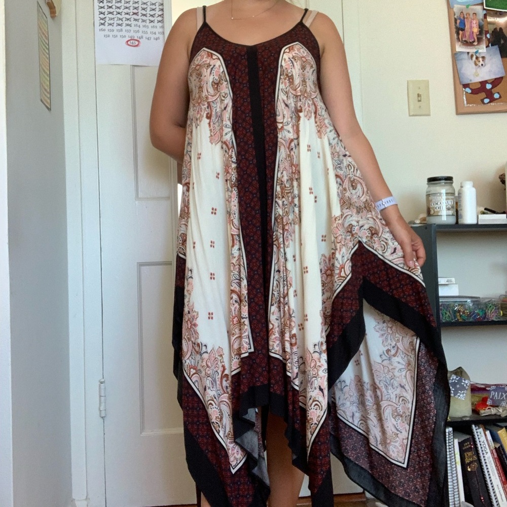 Boho Forever 21 Patterned Dress | Size L